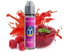 red jam e-liquide sans nicotine pour cigarette electronique dans le flacon de 30 ml