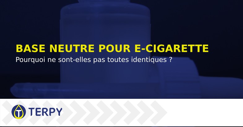 Base neutre de liquide pour e cigarette