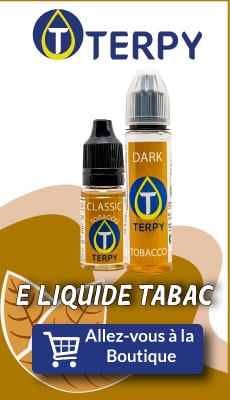 Bannière Terpy e liquide tabac pour cigarette electronique