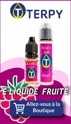 Bannière Terpy e liquide fruité pour cigarette electronique