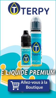 Bannière Terpy e liquide premium pour cigarette electronique