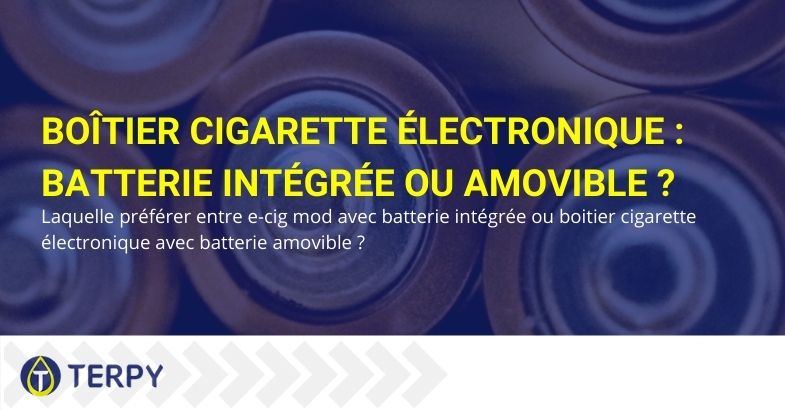 Choisissez entre le mod box e-cig avec batterie amovible ou avec batterie intégrée?