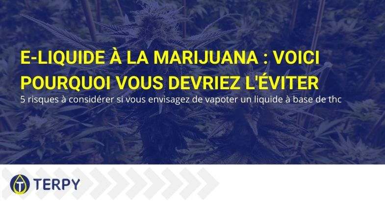 C'est pourquoi vous devriez éviter les e-liquides de marijuana.