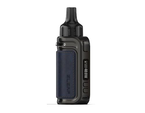Cigarette électronique iSolo Air avec poignée en cuir bleu
