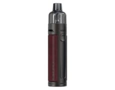 Cigarette électronique iSolo-R avec poignée en cuir rouge
