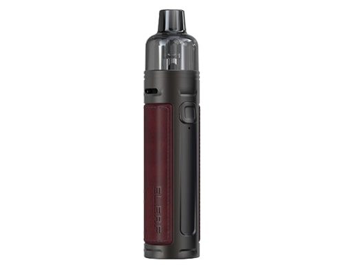 Cigarette électronique iSolo-R avec poignée en cuir rouge