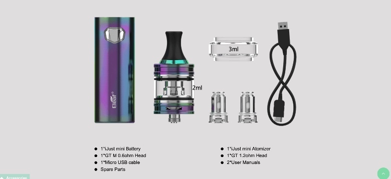 Cigarette électronique Ijustmini de la marque Eleaf