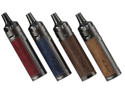 Mod pod iSolo-R pour arômes et liquides de vapotage disponible en 4 couleurs