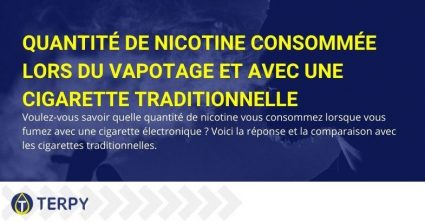 Quelle est la consommation de nicotine avec la cigarette électronique et avec la traditionnelle ?