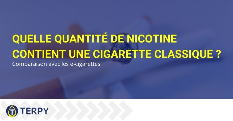 La quantité de nicotine contenue dans la cigarette classique