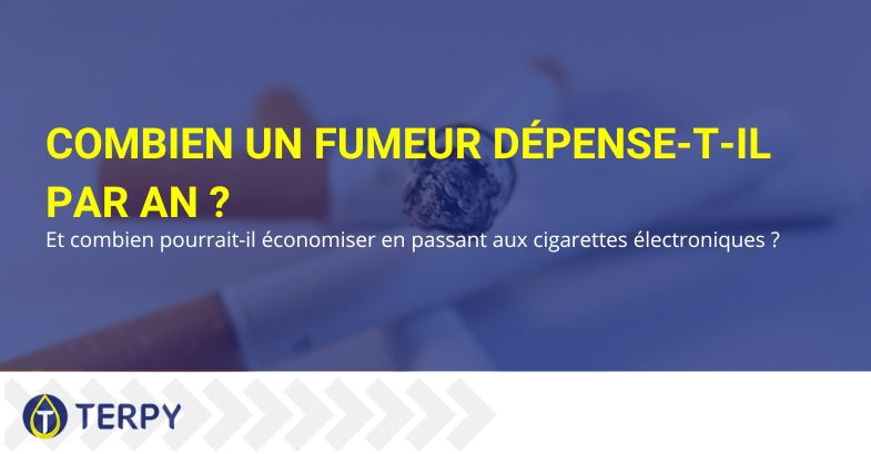 Les dépenses annuelles d'un fumeur de cigarettes