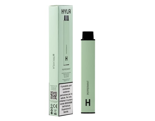 Pack cigarette jetable saveur menthe poivrée Hyla avec 800 puff