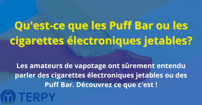 Qu'est-ce que les Puff Bar ou les cigarettes électroniques jetables?