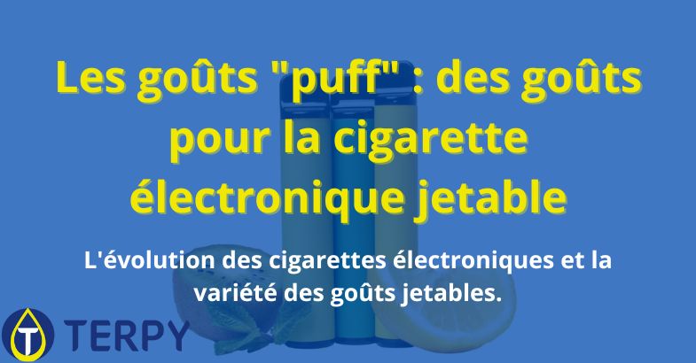 Les goûts "puff" : des goûts pour la cigarette électronique jetable