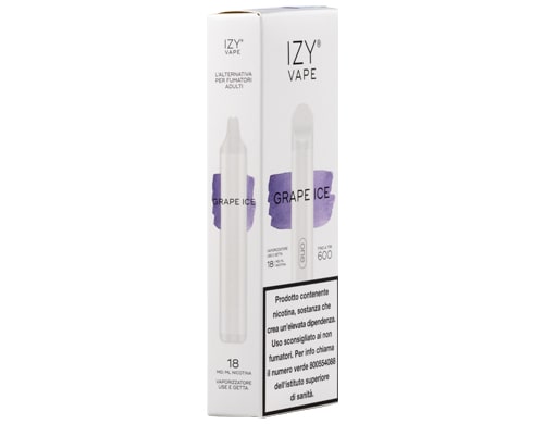 IZY vape pen grape ice box