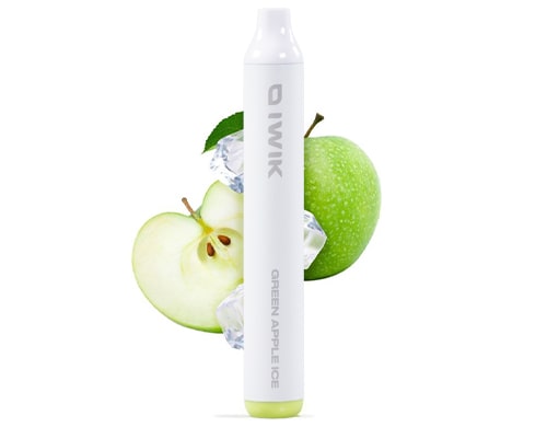 cigarette électronique jetable IWIK goût green apple ice