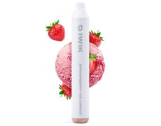 cigarette électronique jetable IWIK goût strawberry ice cream