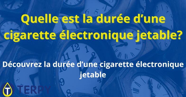 Quelle est la durée d’une cigarette électronique jetable?